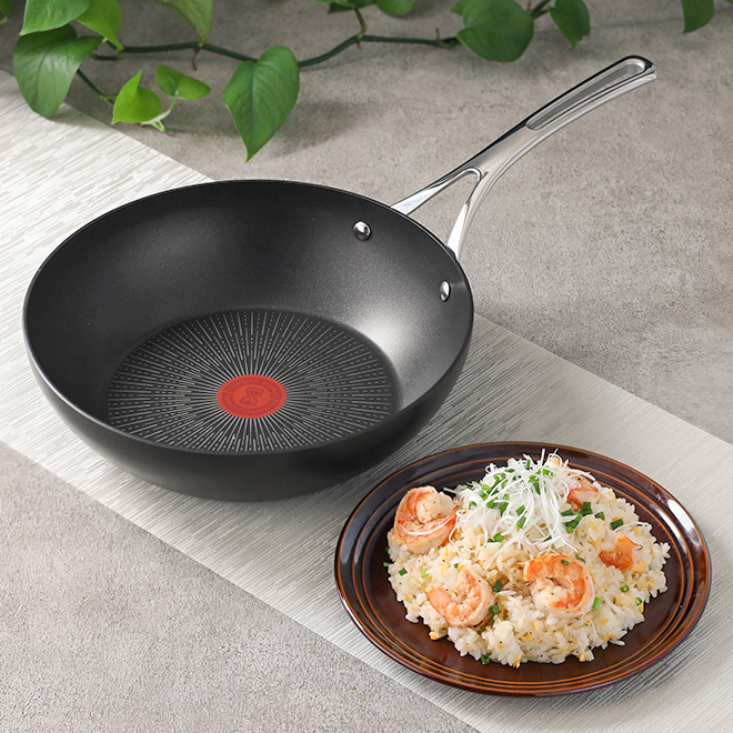 T-fal（ティファール） フライパン 選べる豪華特典 鍋 深型 中華鍋