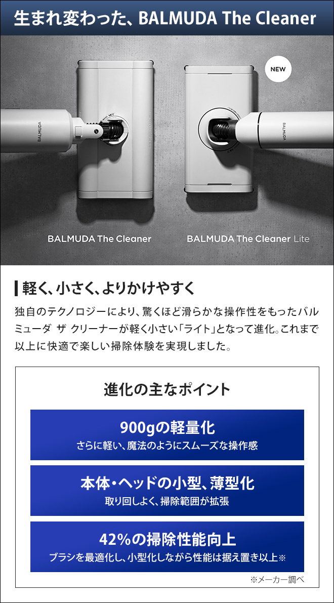 BALMUDA（バルミューダ） 掃除機 コードレス クリーナー The Cleaner