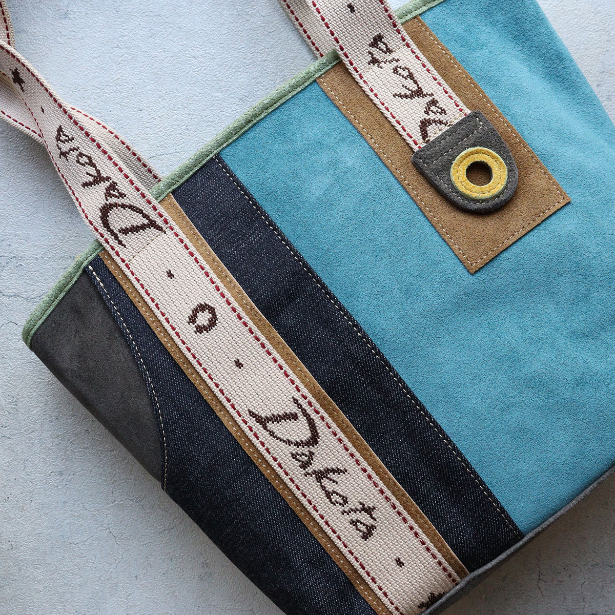 Dakota（ダコタ） トートバッグ 秋冬 バケツ型 コラージュ2 ベロア