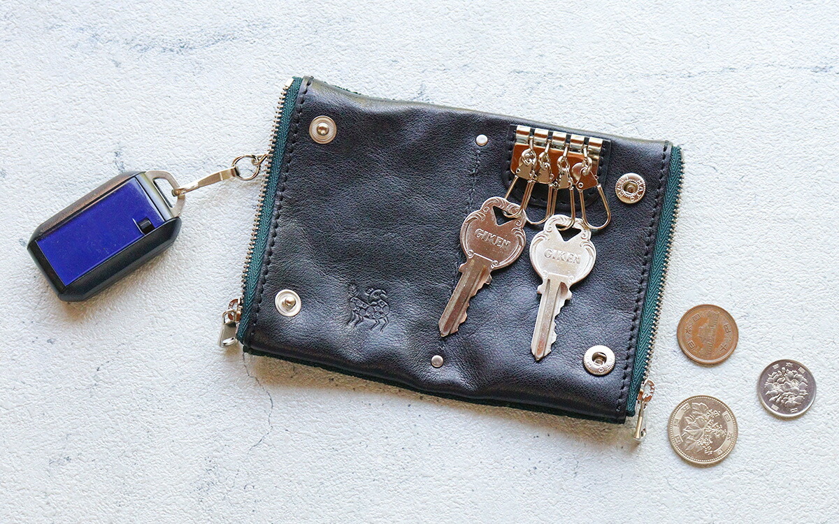 象革 ZOO ズー エレファントレザー メンズ キーケース 二つ折り財布