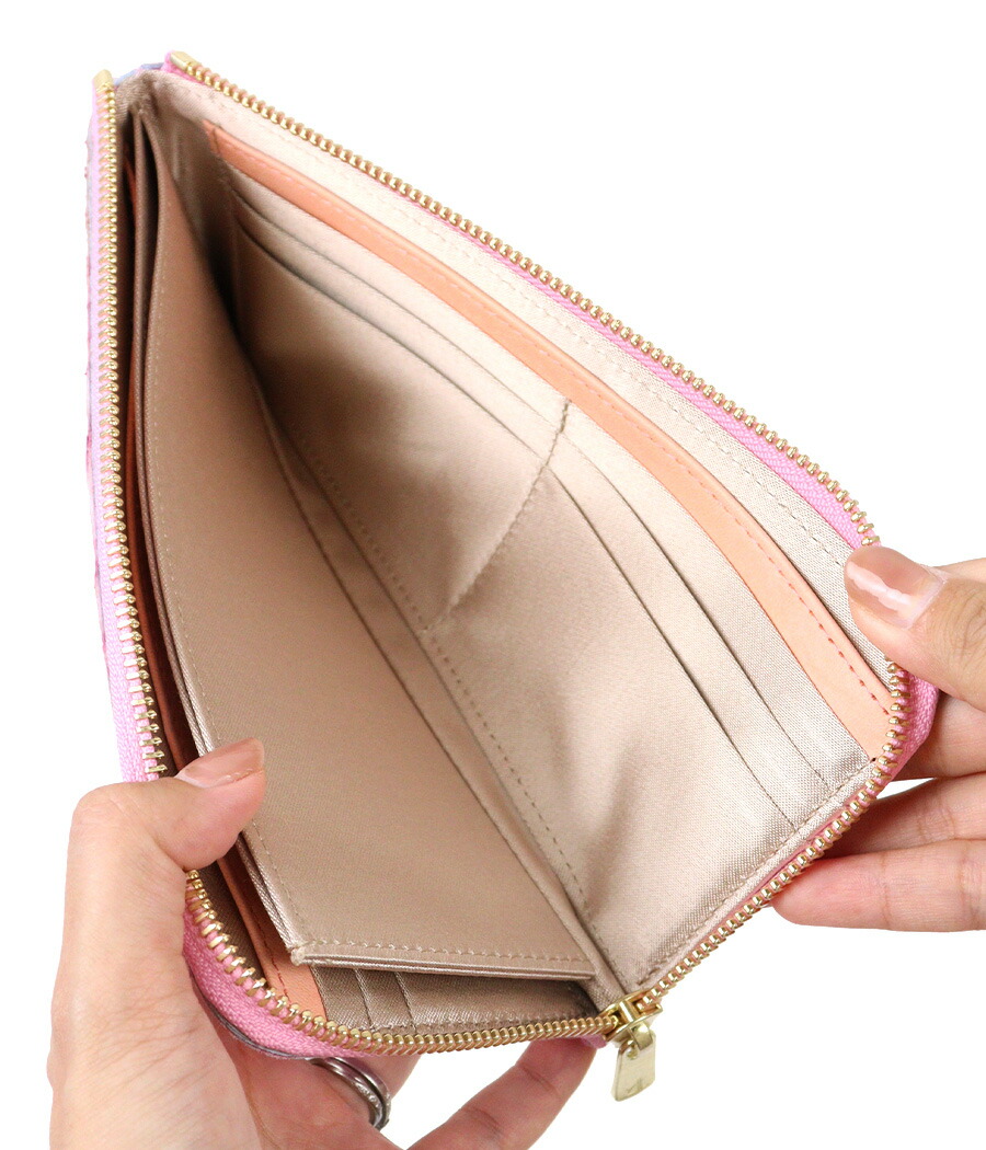 ZOO ズー 篭染め 蛇革 ダイヤモンドパイソン L字ファスナー長財布 zlw