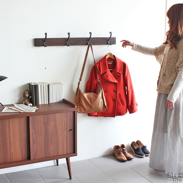 arne（アーネ） ウォールフック 木製 壁掛け コートハンガー コート