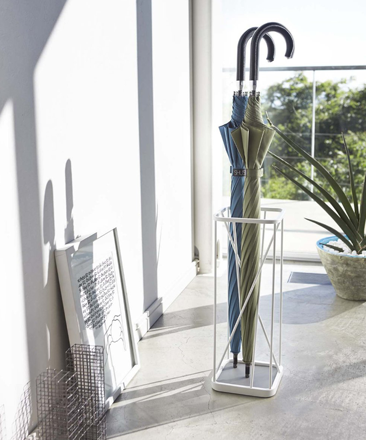 山崎実業 傘立て ナインスクエア ホワイト 2807 傘9本収納 アンブレラ