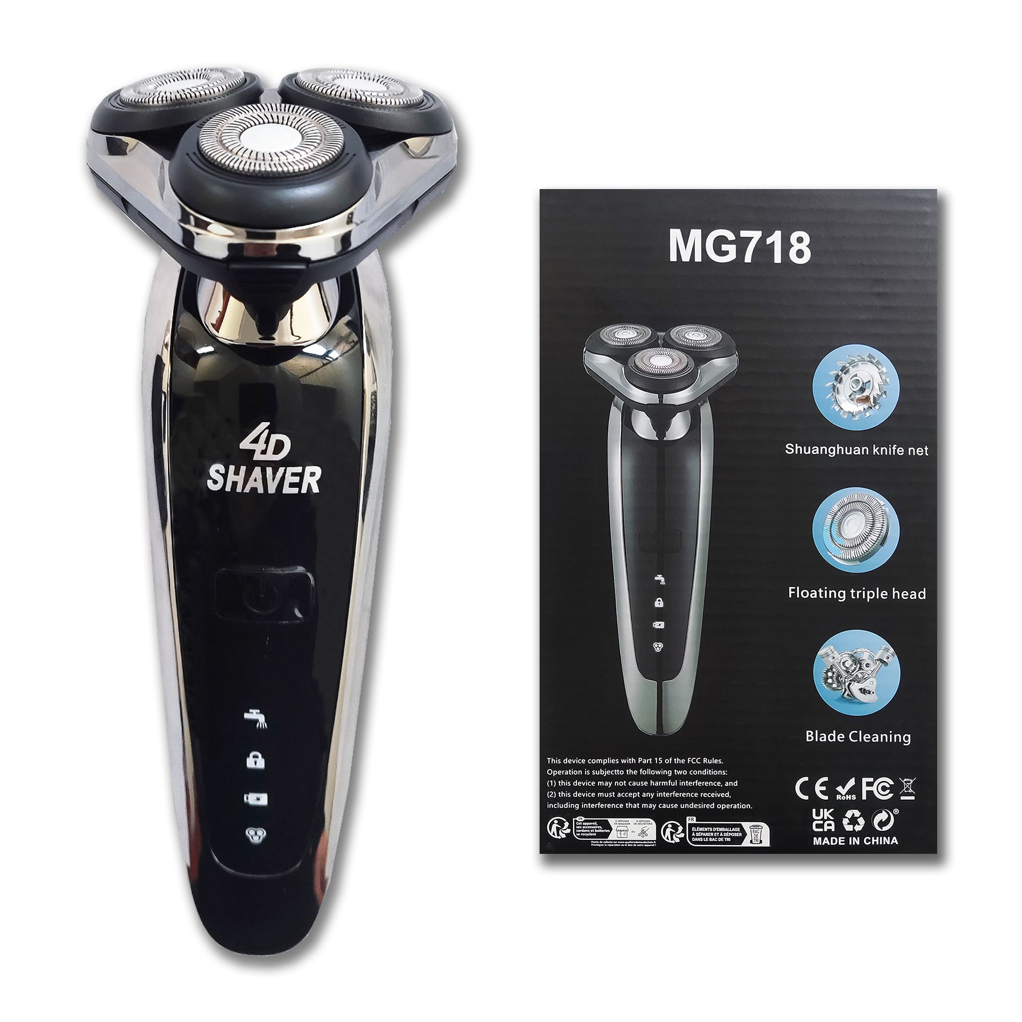 安心の1年保証】 電動シェーバー メンズ 髭剃り 電気シェーバー 4in1