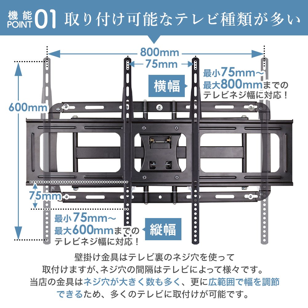 エース・オブ・パーツ 壁掛けテレビ 金具 tv モニター アーム 式 液晶
