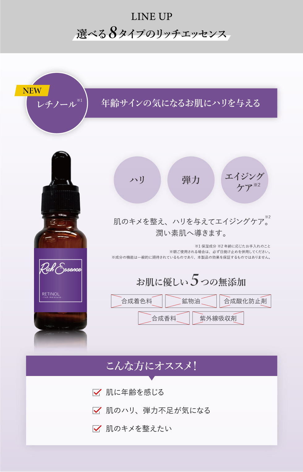 2個セット 高濃度 美容液 リッチエッセンス 20ml レチノール