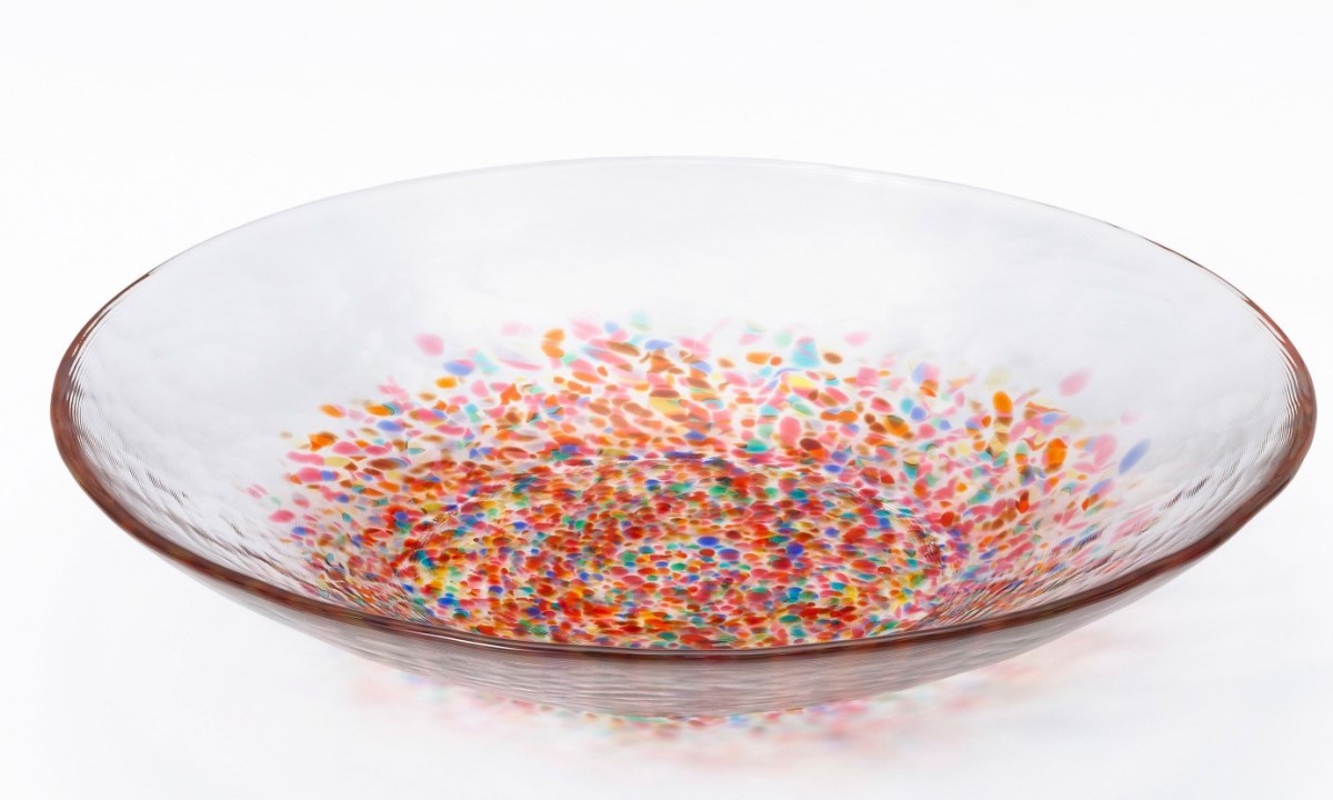 津軽びいどろ ガラスプレート 盛皿 MATSURI HANABI NEBUTA 日本製 化粧