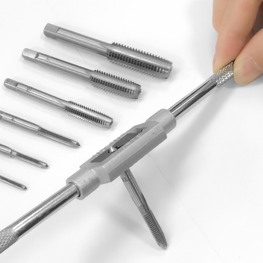 ネジ切りタップ セット ネジ穴 ネジ山修復 タップ7本 ネジ穴開け