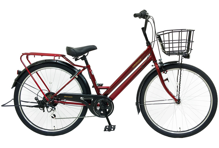 丸石サイクル 3/8 ポイント5倍 (Maruishi) グラウス 外装6段変速 26型