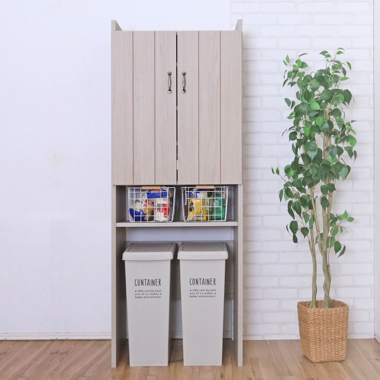 タカシン家具工業 オープンストッカー 60幅 キッチン ラック