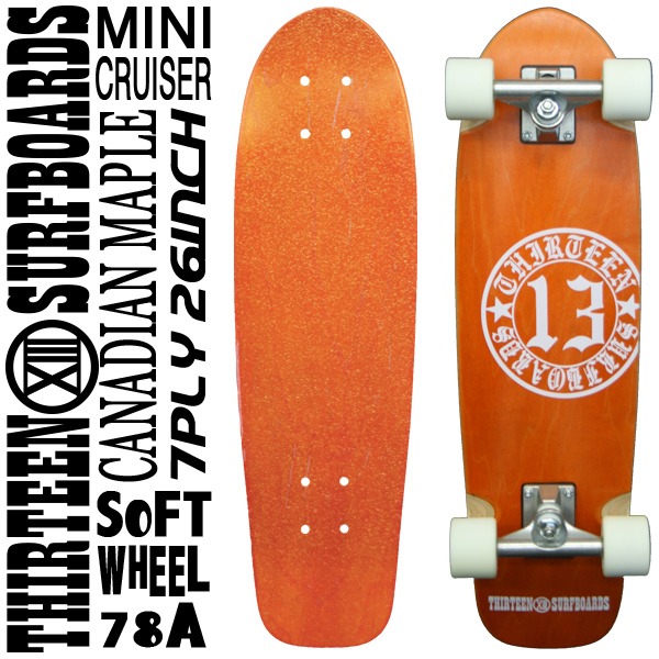 SUMMER SALE】スケートボード スケボー 13SURF 13SURFBOARDS ミニ