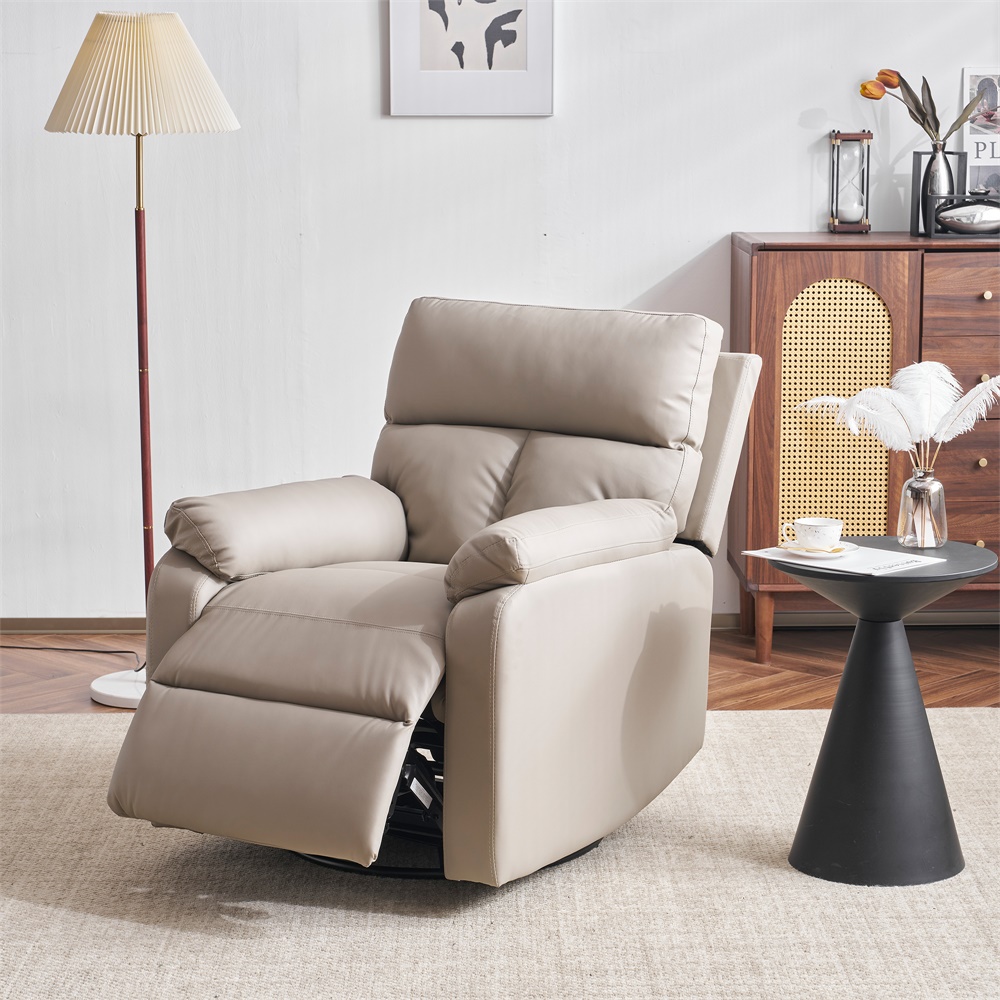 BTM リクライニングチェア 回転式 リクライニングソファ 1人掛け 電動