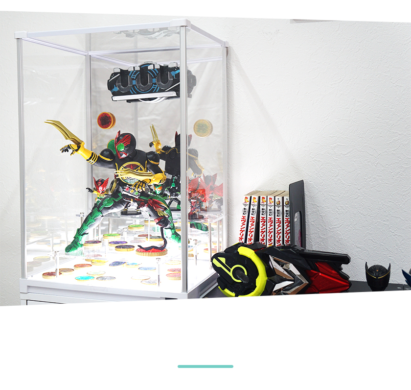 LED2段セットUVカット コレクションケース Fケース ハイタイプ 背面