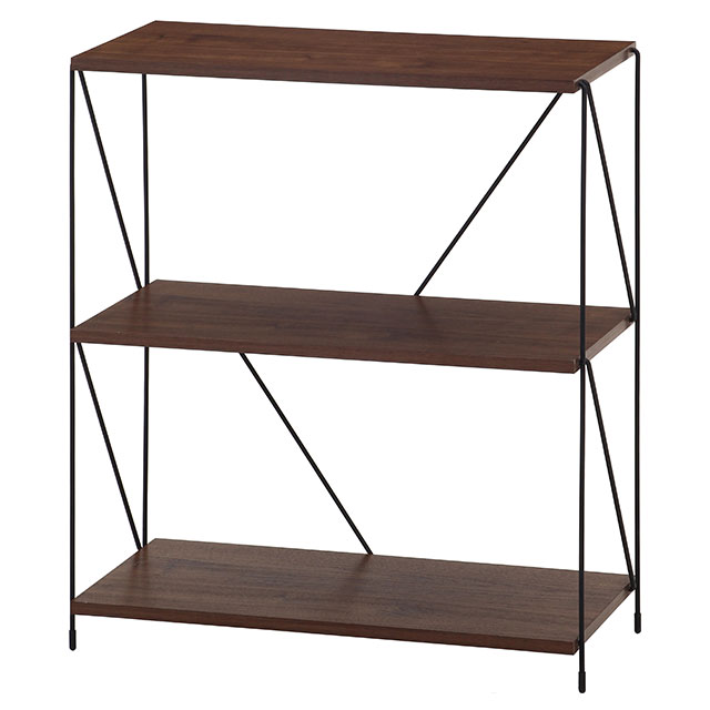 不二貿易（Fuji Boeki） EZBO(イジボ)ワイヤーラック3段 60幅 : ビスク