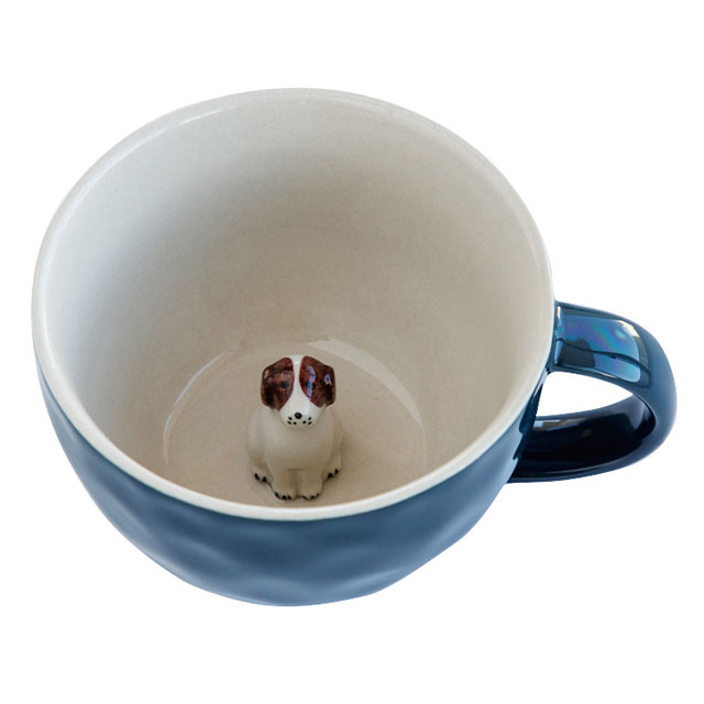 BISQUE マグ Figurine フィギュリン 410ml 猫 犬 鳥 大きめ かわいい