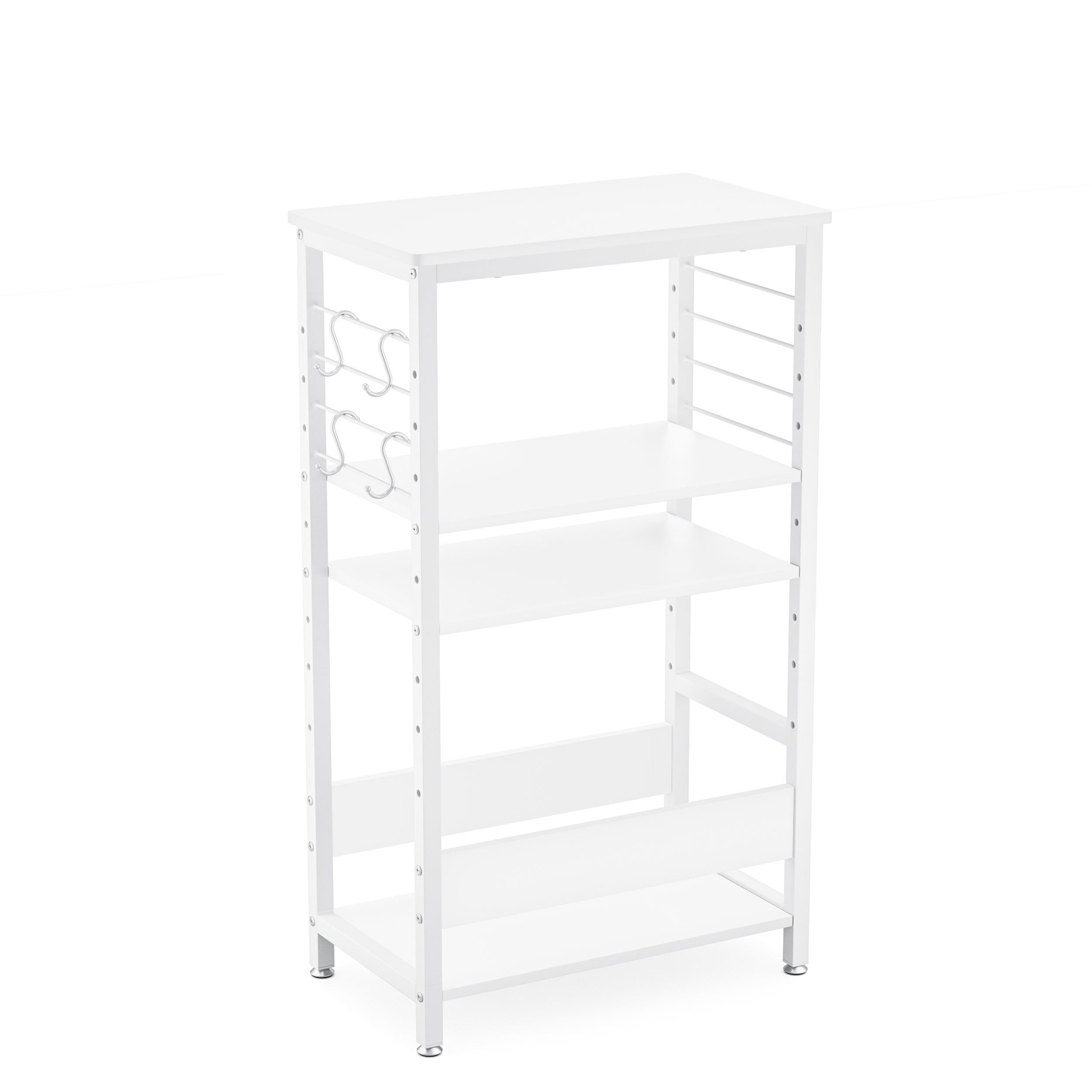 パソコン ワゴン cpuラック キャスター付き 幅60 奥行35 高さ105cm 4段