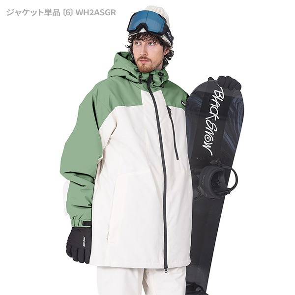 BLACK SNOW スノボウェア メンズ 上下セット スノーボードウェア 耐水