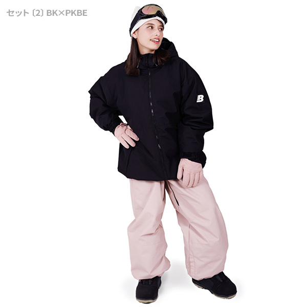 BOARDEE スノボウェア レディース 上下セット スノーボードウェア