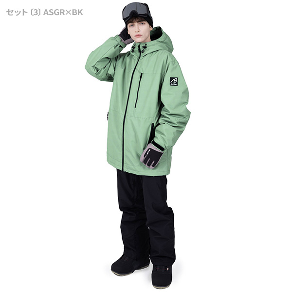 BLACK SNOW スノボウェア メンズ 上下セット スノーボードウェア