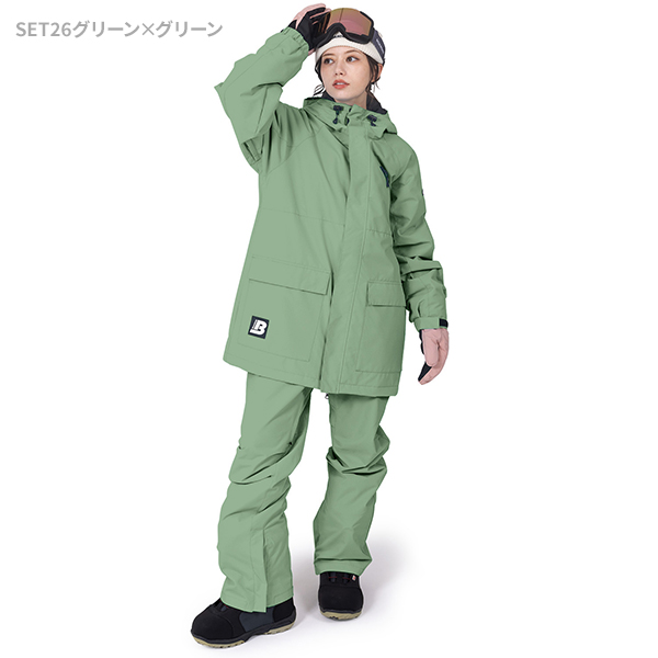BOARDEE スノボウェア レディース 上下セット スノーボードウェア