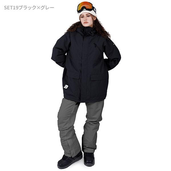 BOARDEE スノボウェア レディース 上下セット スノーボードウェア