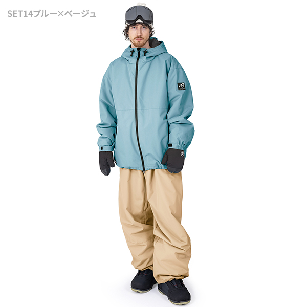 BLACK SNOW スノボウェア メンズ 上下セット スノーボードウェア