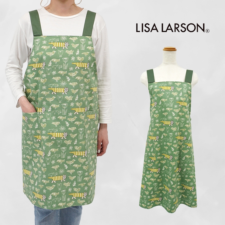 Lisa Larson（リサラーソン） エプロン ブランド H型エプロン かぶる