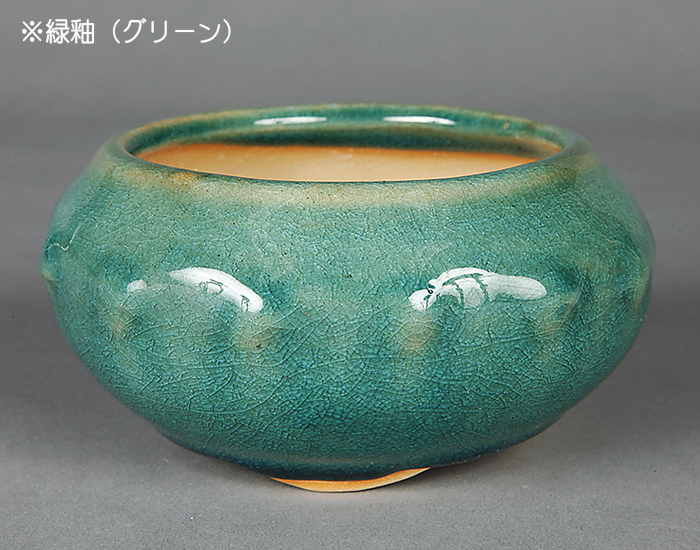 盆栽鉢 「広東色小鉢」 植木鉢 中国鉢 色小鉢 4号 11.5cm 小品盆栽