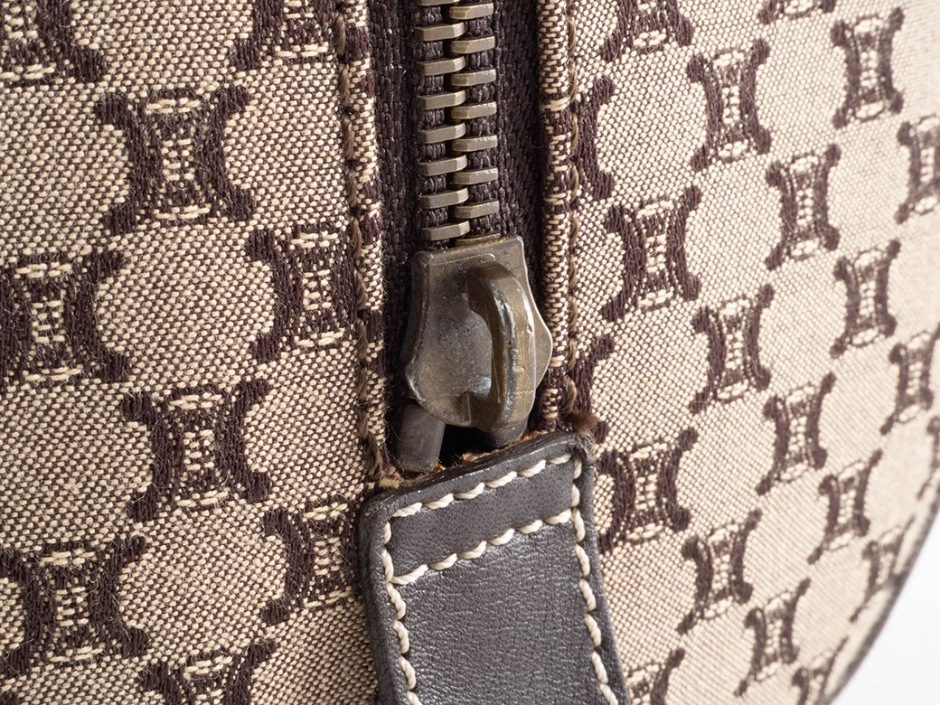 セリーヌ マカダムキャンバスハンド ハンドバッグ CE00/23 レザー