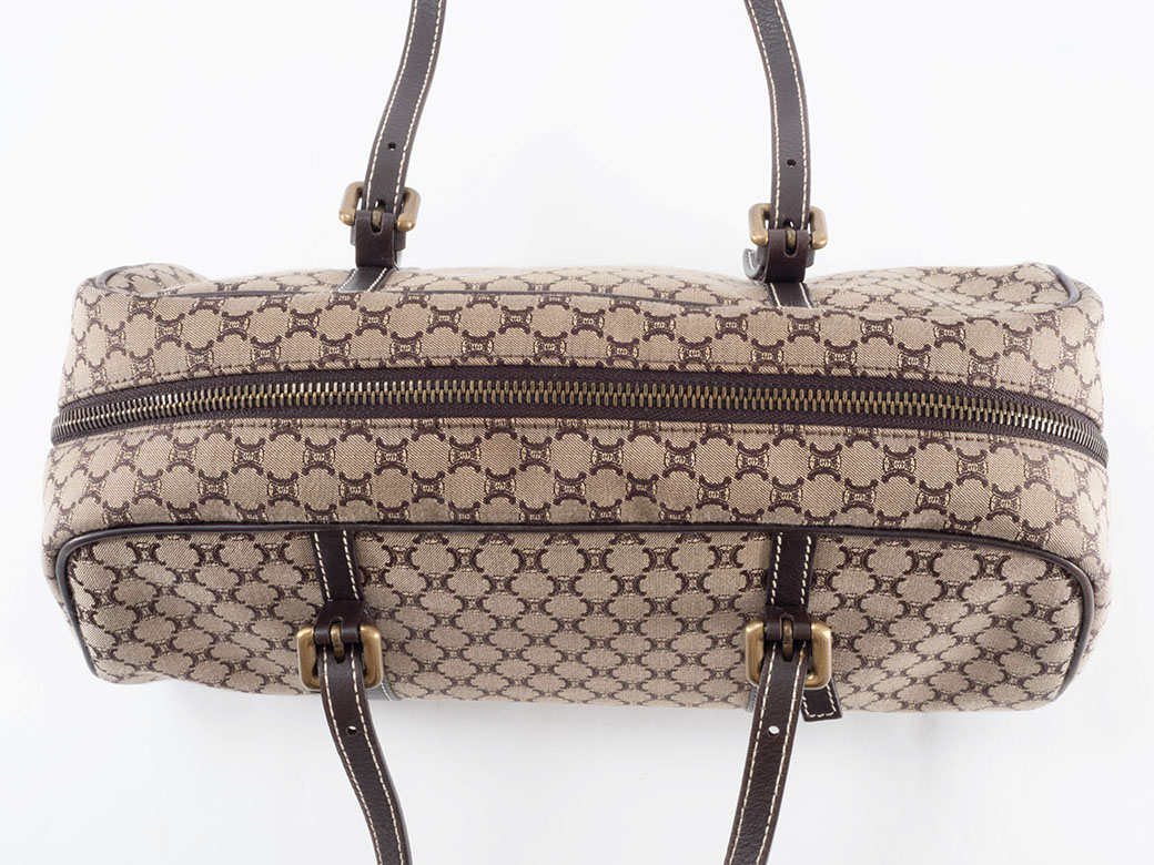 セリーヌ マカダムキャンバスハンド ハンドバッグ CE00/23 レザー