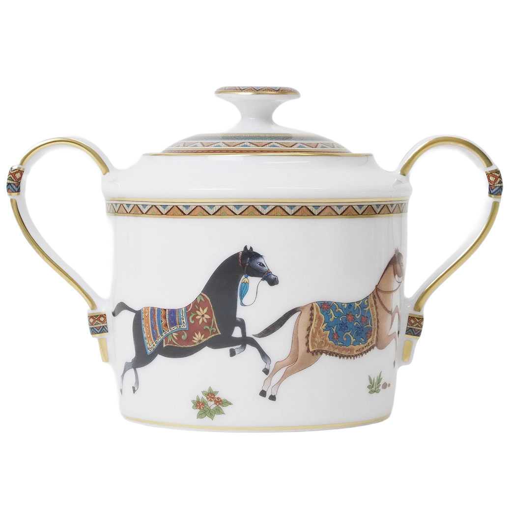 HERMES（エルメス） シュガーポット シュヴァルドリアン 砂糖入れ 小物