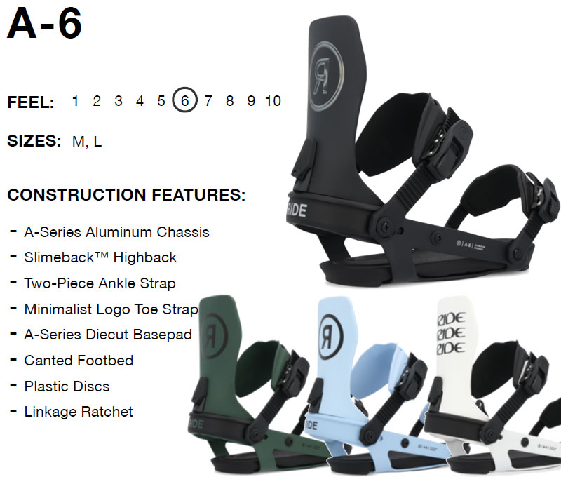 24-25 RIDE/ライド A-6 エーシックス メンズ ビンディング
