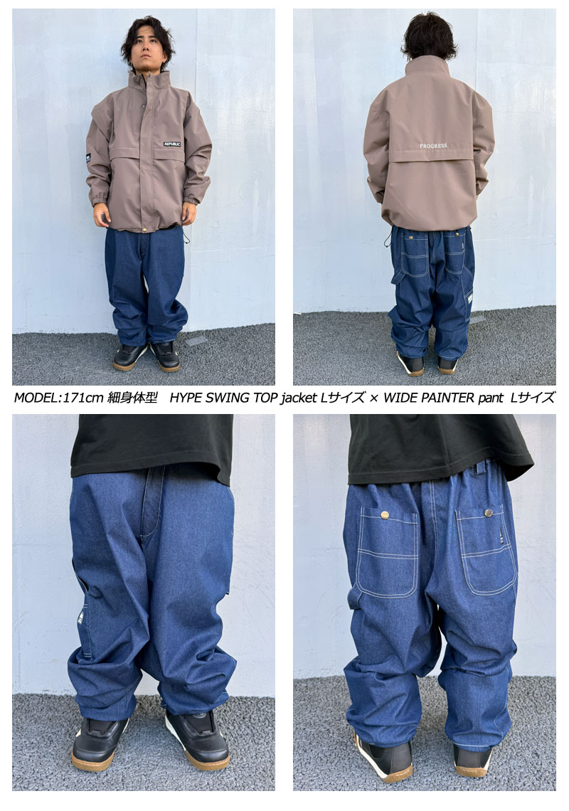 25-26 REPUBLIC&CO/リパブリック WIDE PAINTER pant 着用説明動画