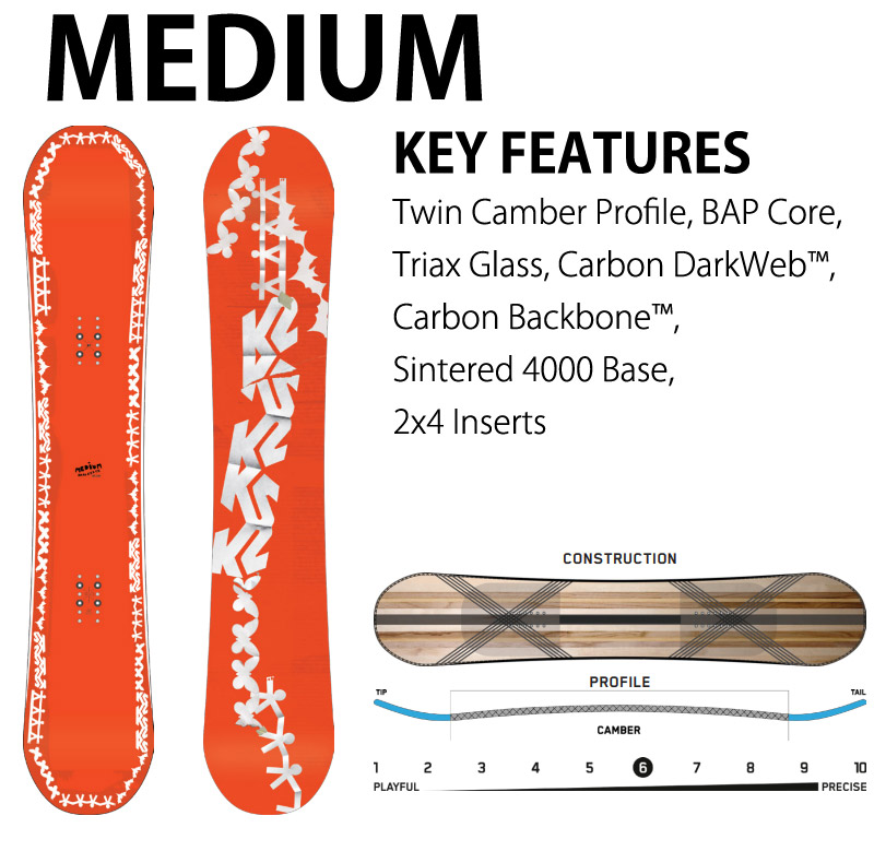 23-24 K2 / ケーツー MEDIUM ミディアム メンズ レディース