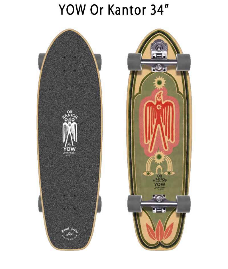 YOW/ヤウ SKATE KANTOR カントール 34inc サーフスケート ロング