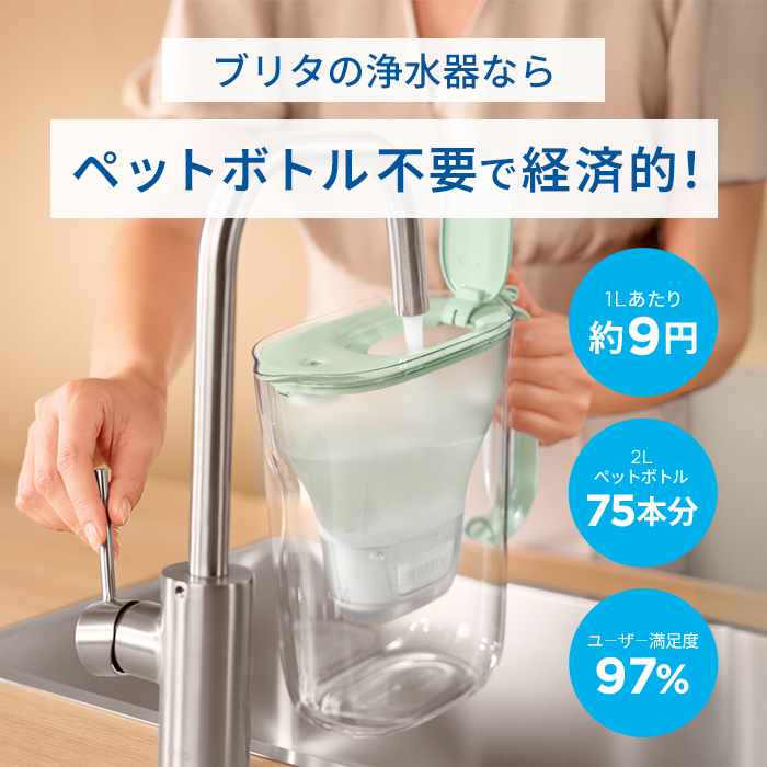 BRITA（ブリタ） 浄水器 公式 ポット型浄水器 アルーナXL カートリッジ