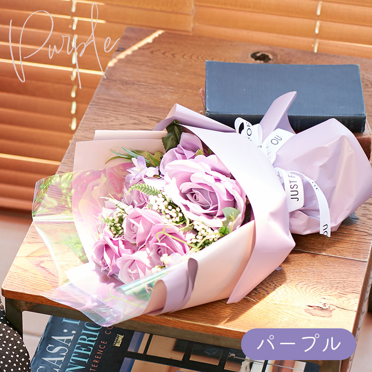 ソープフラワー ローズ 花束 ブーケ ボックス フラワーギフト バラ