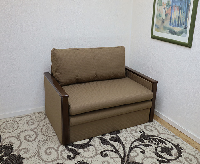 限定1台限り コンパクトソファーベッド スライド式 来客に オフィス
