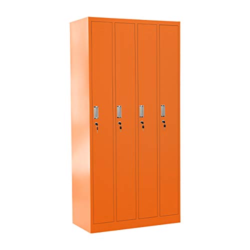 ロッカー おしゃれ スチールロッカー 4人用 選べるカラー 鍵付き