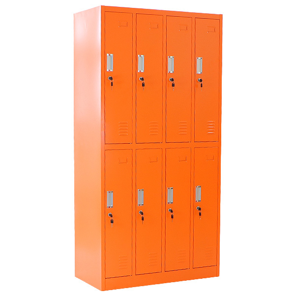 ロッカー おしゃれ スチールロッカー 8人用 選べるカラー 鍵付き