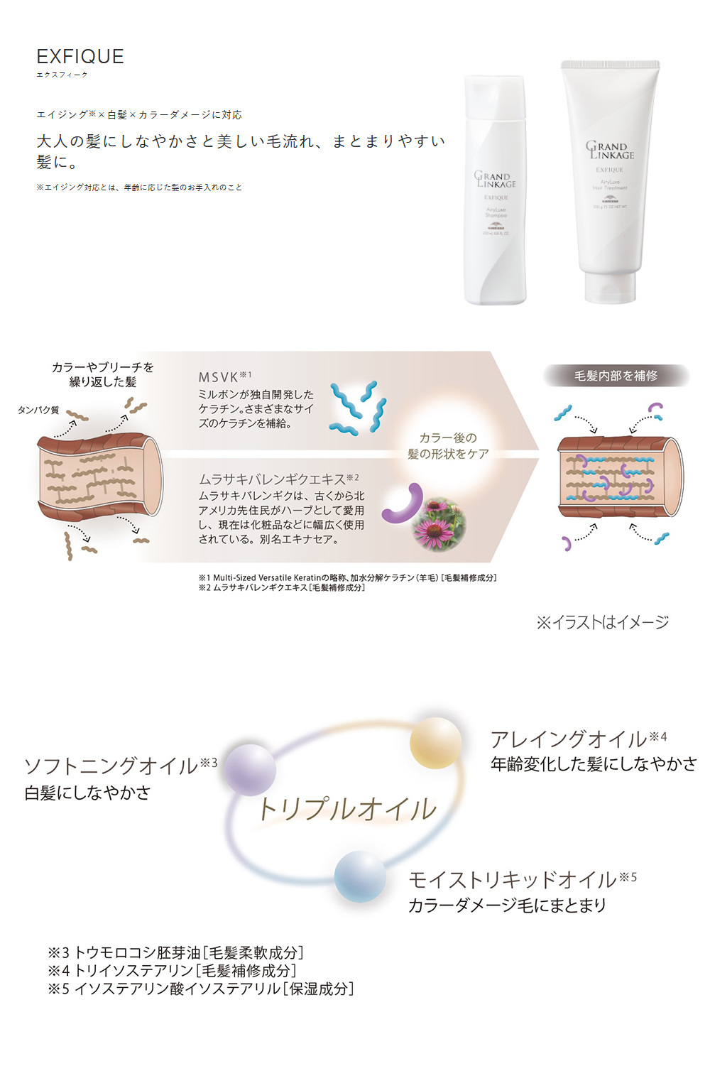 GRANDLINKAGE 2個セット ミルボン グランドリンケージ エクスフィーク