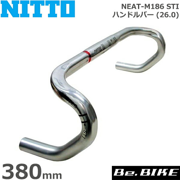 NITTO NITTO(日東) NEAT-M186 STI ハンドルバー (26.0) シルバー 380mm