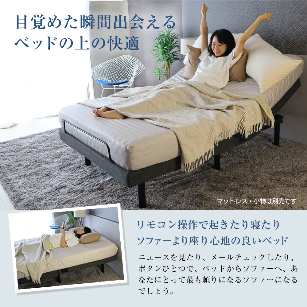 ベッドアンドマットレス リクライニングベッド 電動ベッド シングル 2