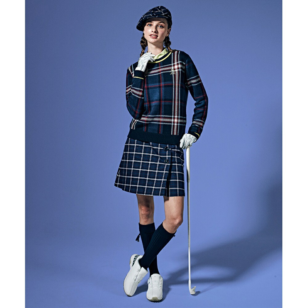 Munsingwear ゴルフ スカート（色：ブルー系）｜レディースウエア