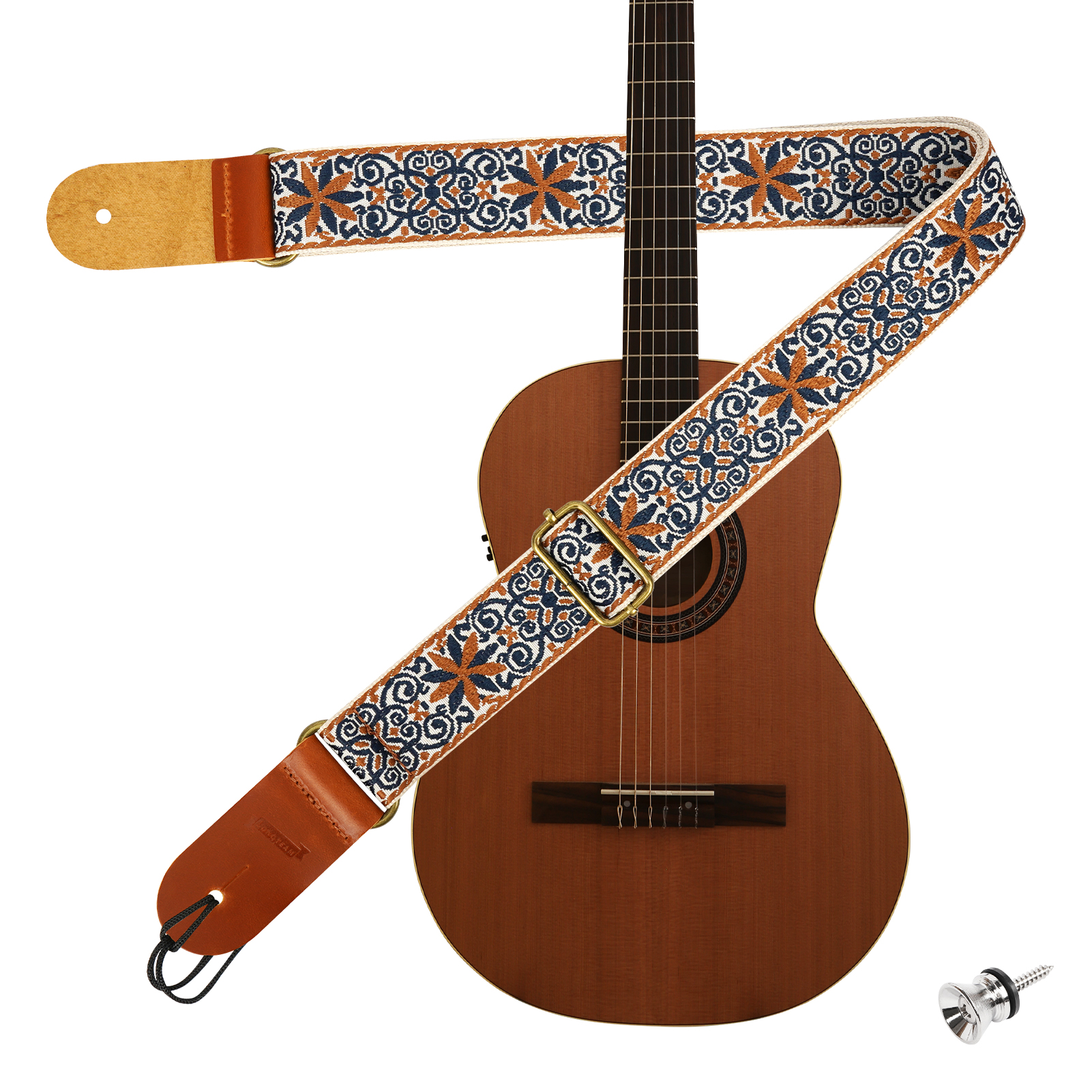 ウクレレストラップ 革 ストラップ ハワイギターベルト 肩掛けタイプ