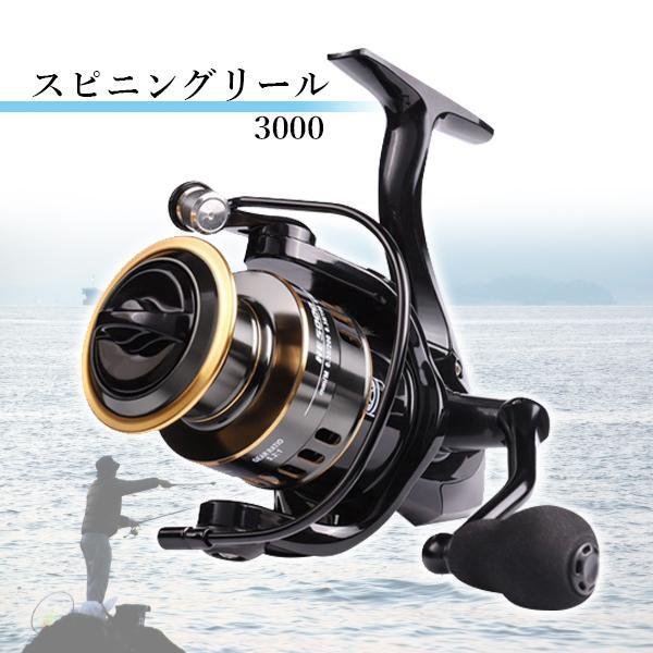 3個セット スピニングリール 軽量 3000番 耐久性 釣り リール 投げ釣り