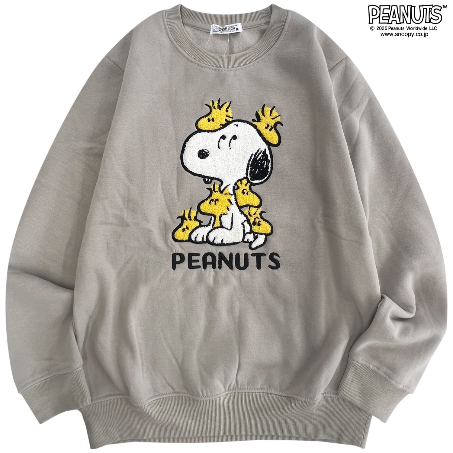 SNOOPY（スヌーピー） ウッドストック 裏起毛トレーナー プルオーバー