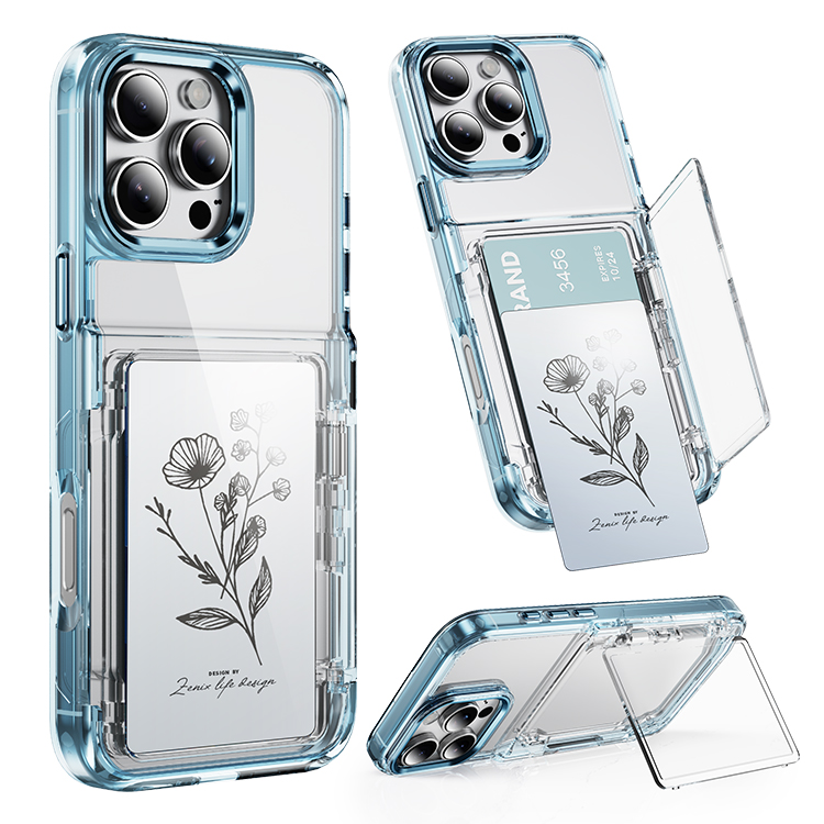 ZENIX DESIGN TECH iPhone16 ケース クリア カード収納 iPhone15
