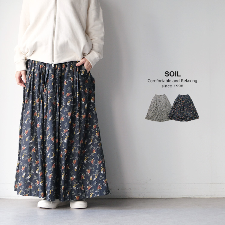 SOIL（ソイル） SOIL NSL24544 40 ポプリン フラワー プリント