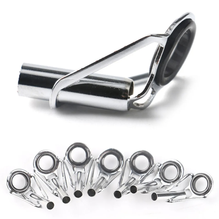 トップガイド 10個セット 釣り具 ロッドガイド ステンレス 軽量 釣竿